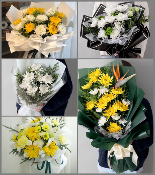 广东梅州市五华县横陂镇安全村白事花束代送